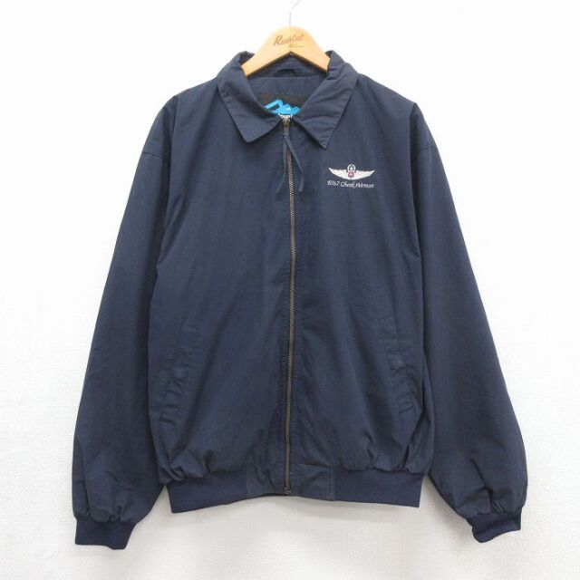 古着通販 XL☆古着 長袖 ジャケット パーカー メンズ アルパカ 手編み