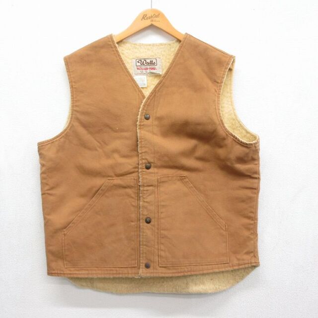 古着通販 XL☆古着 ウォールズ ベスト メンズ 90年代 90s ダック地