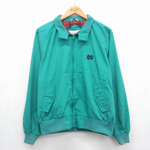 XL★古着 長袖 ジャケット メンズ 90年代 90s ND ラグラン グリーン 26jul31