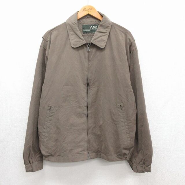 XL★古着 WEATHER PROOF 長袖 ジャケット メンズ 大きいサイズ ベージュ 26jul31