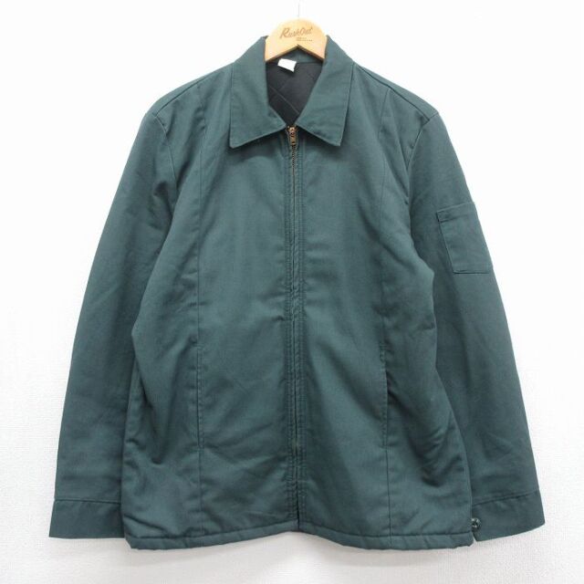 ワークジャケット 90s 内側キルティング グリーン メンズL相当 | 古着