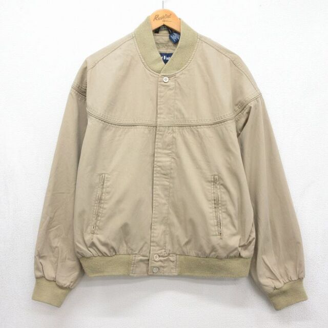 Par Four 90s カップショルダーダービージャケット ベージュ メンズXL相当 | 古着
