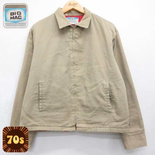 ビッグマックペニーズ 70s ジャケット ワーク ベージュ メンズXL相当 | 古着