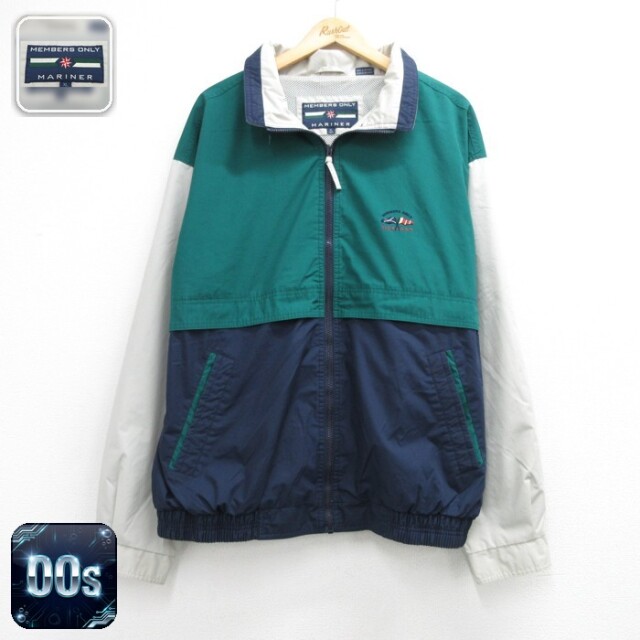 Members Only 長袖 ジャケット 00s グリーン 内側メッシュ メンズXL相当 | 古着