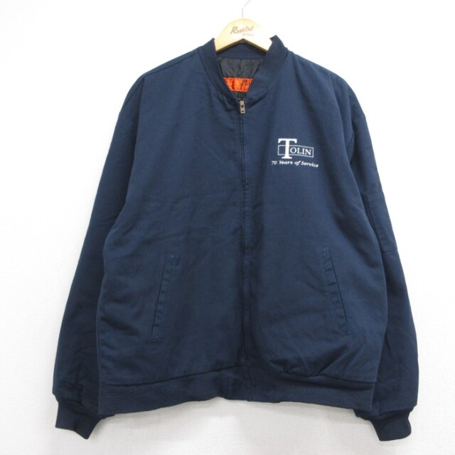 レッドキャップ 00s 長袖ジャケット ネイビー メンズXL相当 | 古着
