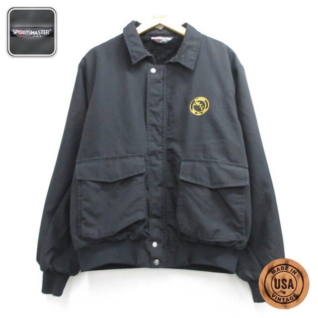 SPORTMASTER 長袖ジャケット McGREW MTC フラップポケット ブラック メンズXL相当 | 古着