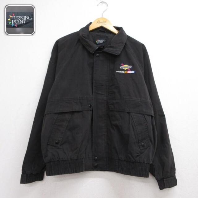 Turning Point 長袖ジャケット SUNOCO NASCAR ブラック XL | 古着 26aug26