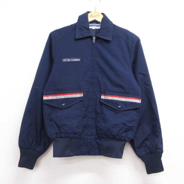 CARRIER 長袖 ジャケット 80s リフレクター USA製 ネイビー メンズM相当 | 古着