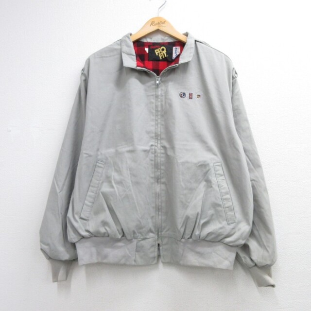 キングルイ 80s ジャケット バッファロー グレーチェック XL | 古着 26aug26