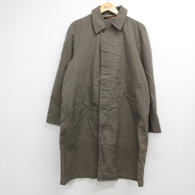 London Fog 90s ロングコート Maincoats ブラウンチェック L | 古着 26aug27