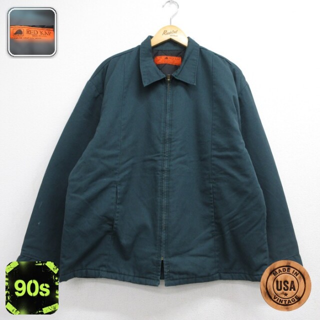 レッドキャップ 90s 長袖ジャケット グリーン XL | 古着 26aug27