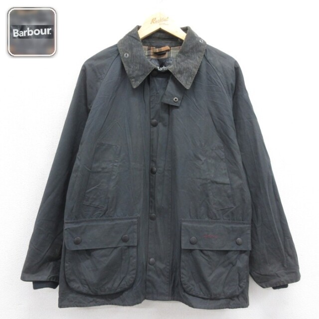 Barbour 長袖ジャケット オイルド フラップポケット ブラック メンズXL相当 | 古着