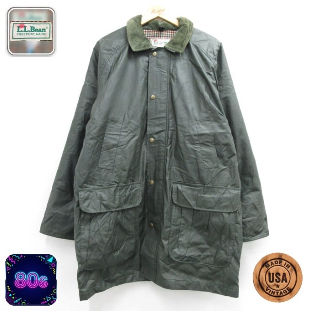 L.L.Bean 80s ジャケット チェック カーキ メンズXL相当 | 古着