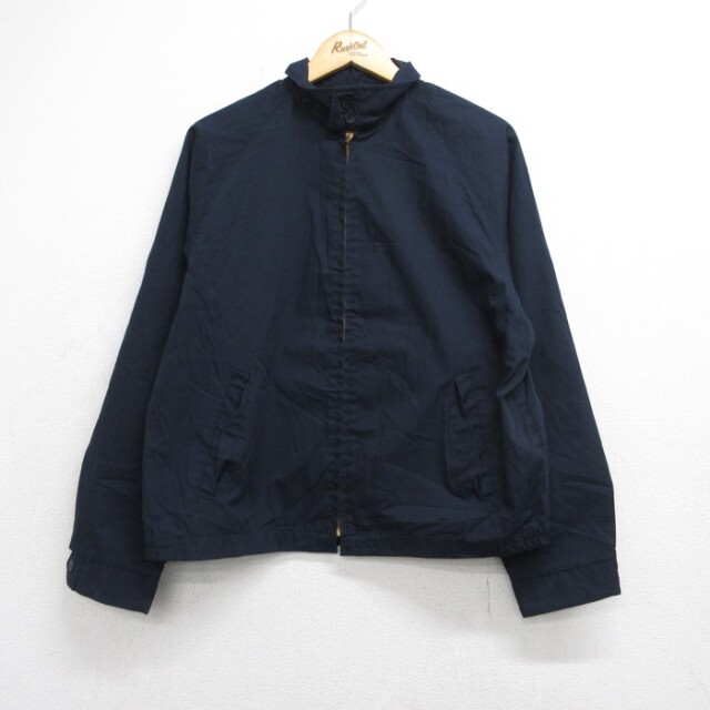 L★古着 キャンパス Campus 長袖 スイングトップ メンズ 80年代 80s ジャケット ダウン USA製 ネイビー【spe】 26sep17