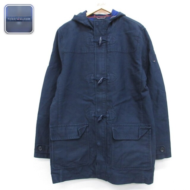 トミーヒルフィガー 長袖ジャケット ダブル ネイビー メンズL相当 | 古着