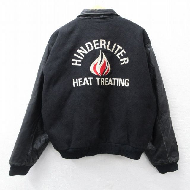 古着通販 XL☆古着 長袖 スタジャン メンズ 90年代 90s HINDERLITER