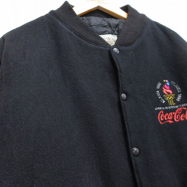 古着通販 XL☆古着 長袖 スタジャン メンズ 90年代 90s アトランタ