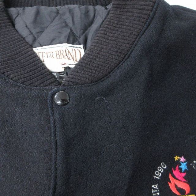 古着通販 XL☆古着 長袖 スタジャン メンズ 90年代 90s アトランタ