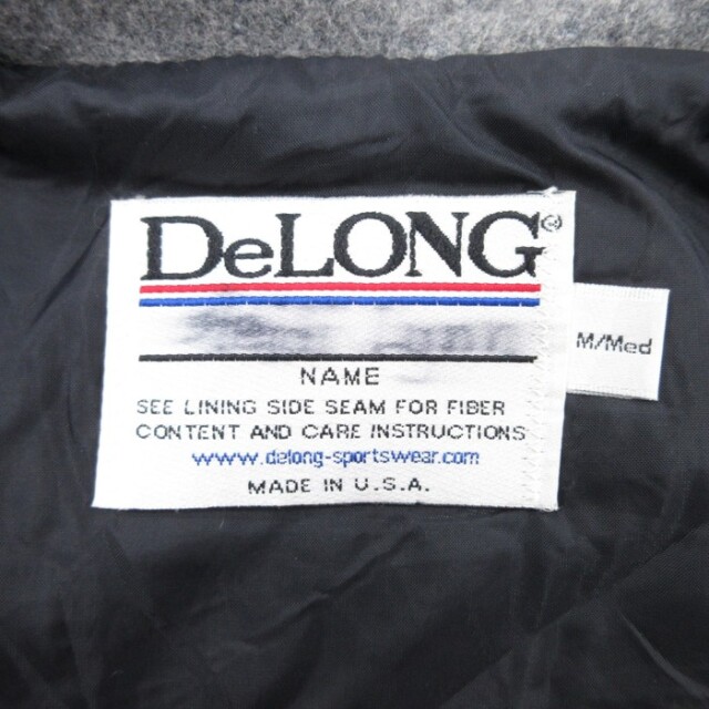 古着通販 L☆古着 DeLONG デロング 長袖 スタジャン メンズ 90年代 90s