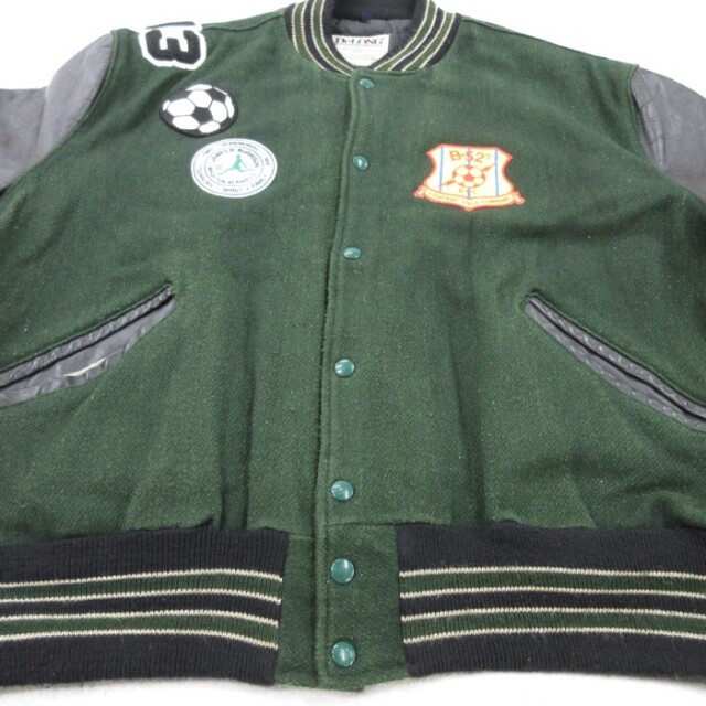 古着通販 XL☆古着 DeLONG デロング 長袖 スタジャン メンズ 90年代