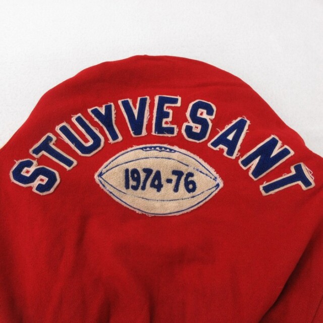 古着通販 L☆古着 長袖 スタジャン メンズ 70年代 70s Stuyvesant USA