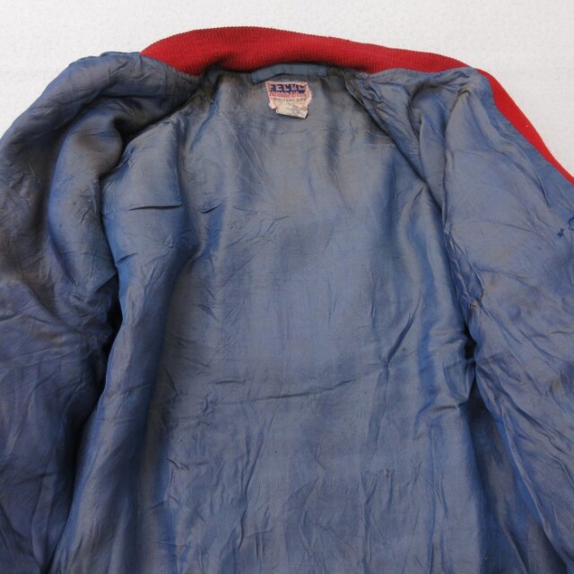 古着通販 L☆古着 長袖 スタジャン メンズ 70年代 70s Stuyvesant USA