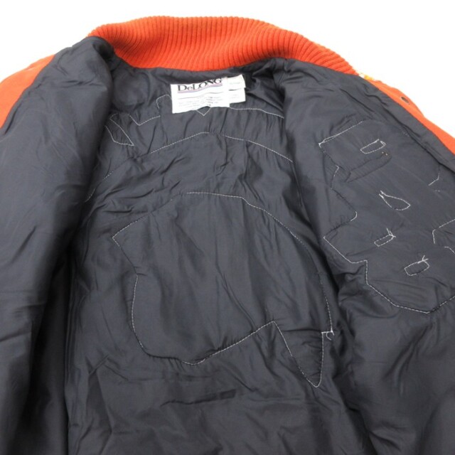 古着通販 XL☆古着 DeLONG デロング 長袖 スタジャン メンズ 90年代