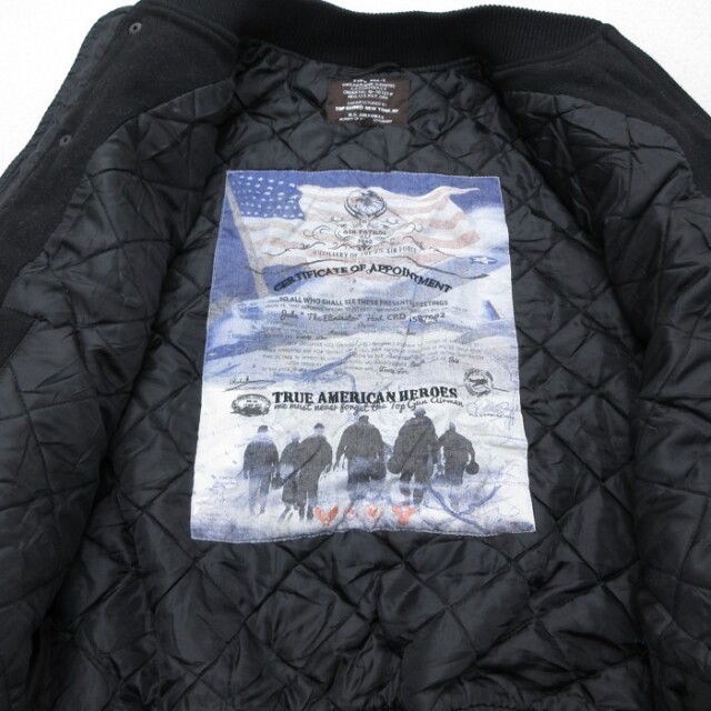 古着通販 L☆古着 TOP GUN 長袖 スタジャン メンズ 映画 トップガン MA