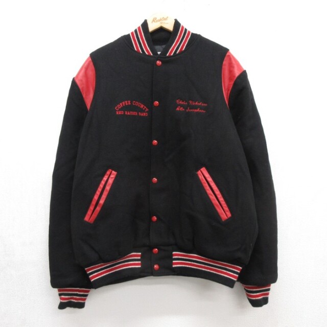 古着通販 XL☆古着 NEFF 長袖 スタジャン メンズ 90年代 90s 刺繍 USA