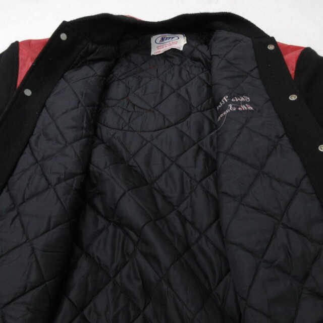 古着通販 XL☆古着 NEFF 長袖 スタジャン メンズ 90年代 90s 刺繍 USA