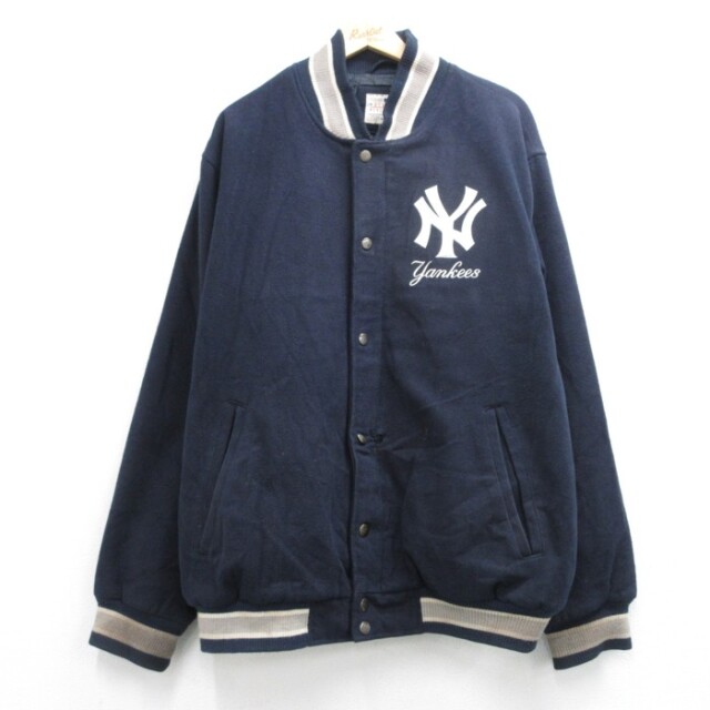 ampm限定　2000年日米野球　スタジャン 古着通販 XL☆古着 GIII 長袖 スタジャン メンズ 00年代 00s MLB