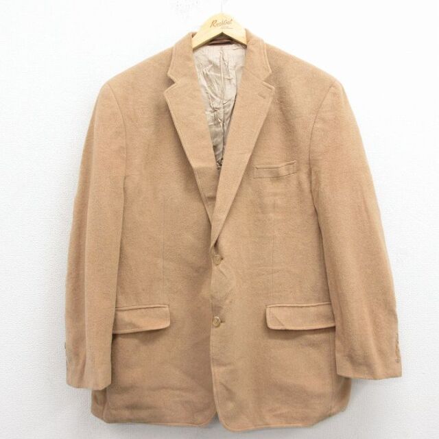 ラルフローレン　テーラードジャケット　キャメルヘア POLO RALPH LAUREN - 80sヴィンテージ USA製古着 ラルフローレン