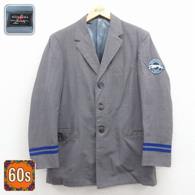 【50%OFF】60s テーラードジャケット GREYHOUND グレー M | 古着