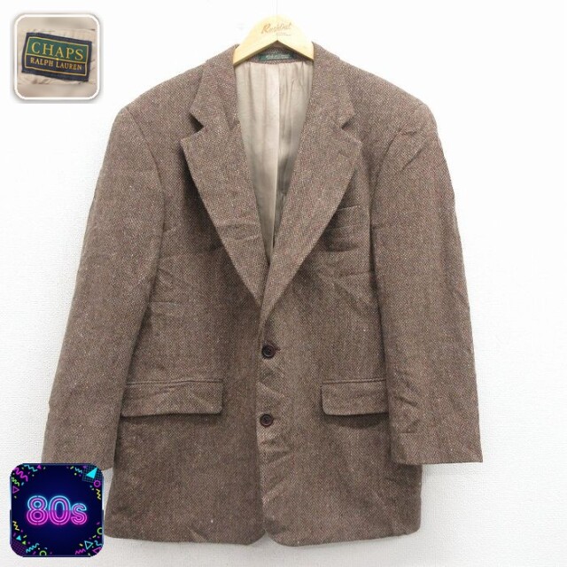 【50%OFF】ラルフローレン 80s テーラードジャケット ブラウン L | 古着