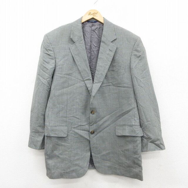 【20%OFF】ブルックスブラザーズ テーラードジャケット 千鳥格子 ネイビー L | 古着