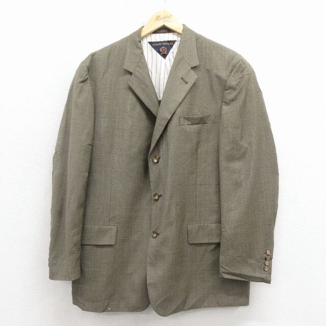 【20%OFF】トミーヒルフィガー 90s テーラードジャケット ブラウン L | 古着