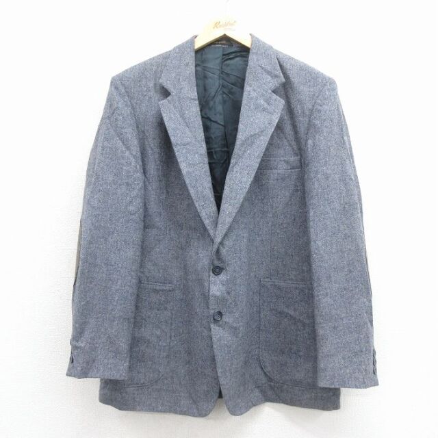 【20%OFF】HAGGAR 90s テーラードジャケット ヒジ当てスエード使用 グレー L | 古着