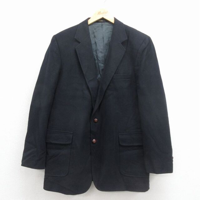 M★古着 HAGGAR 長袖 テーラード ジャケット メンズ 90年代 90s USA製 黒 26jan23