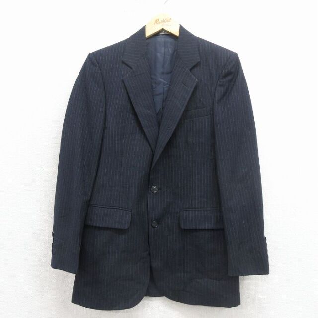【20%OFF】ピエールカルダン 80s テーラードジャケット ストライプ ネイビー S | 古着