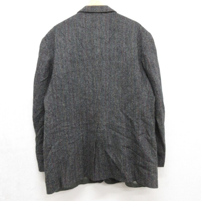 古着通販 XL☆古着 Harris Tweed 長袖 テーラード ジャケット メンズ