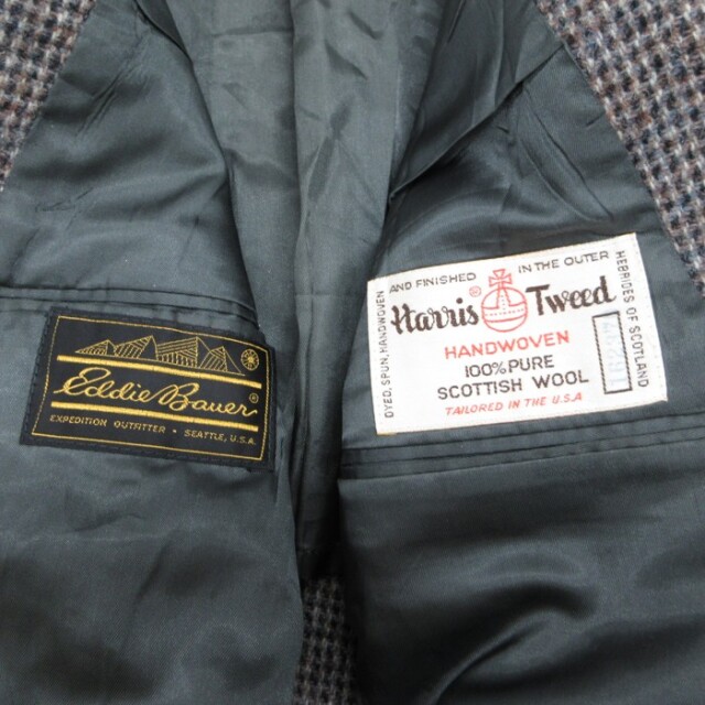古着通販 L☆古着 Eddie Bauer エディーバウアー ハリスツイード 長袖
