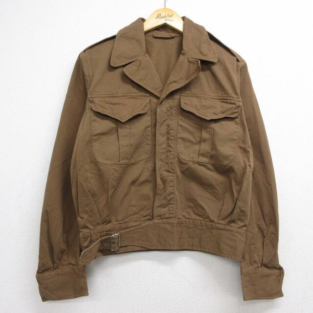 カナダ軍 50s ミリタリーバトルドレスジャケット ブラウン メンズL相当 | 古着
