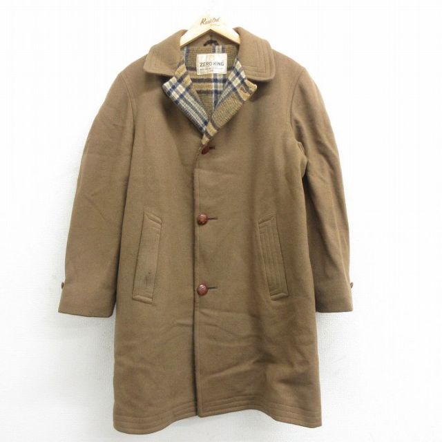 【50%OFF】80s ウールコート ブラウン M | 古着
