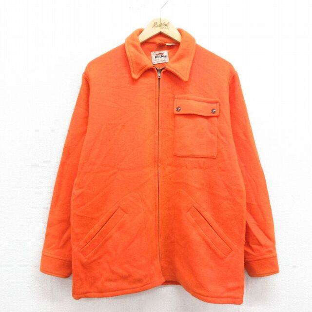 L★古着 ダックスバック 長袖 ビンテージ ウール ジャケット メンズ 70年代 70s タロン オレンジ 25oct08 中古 アウター