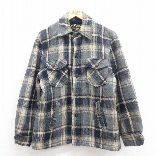 古着 古着通販 L☆古着 シアーズ 長袖 ウール ジャケット メンズ 80