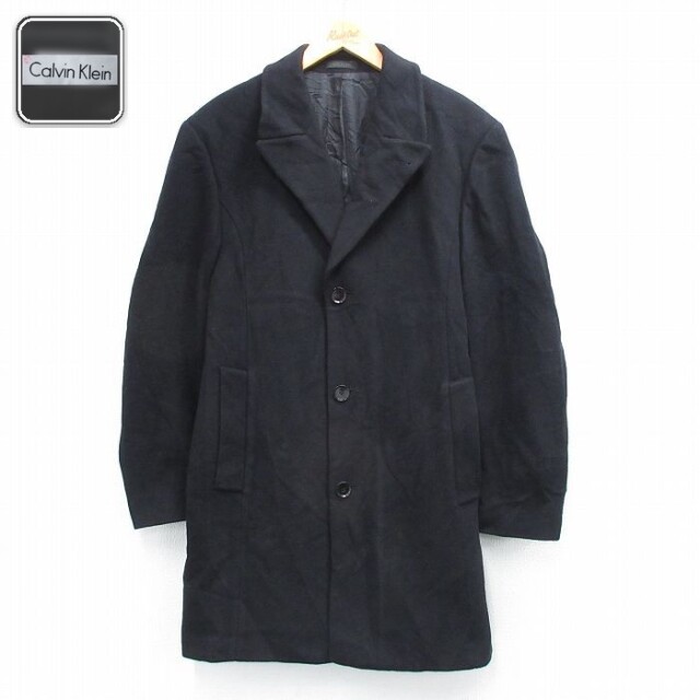 【50%OFF】カルバンクライン 長袖コート ブラック L | 古着