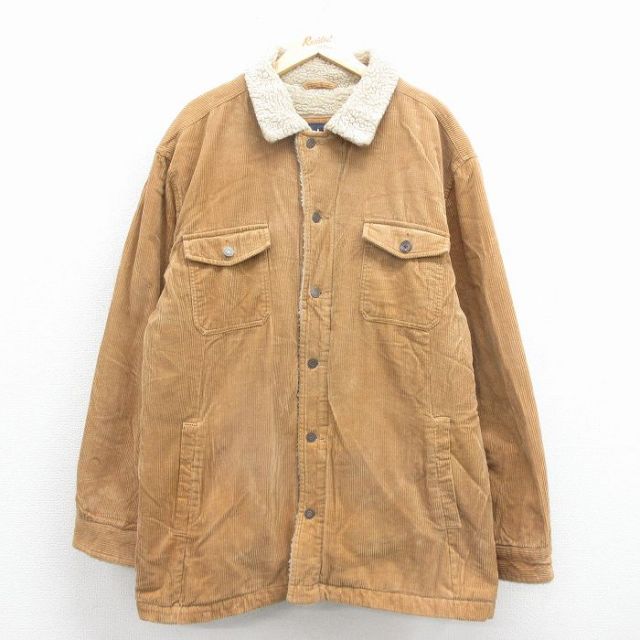 XL★古着 ギャップ GAP 長袖 コーデュロイ ジャケット コート メンズ 00年代 00s コットン 茶 25nov25