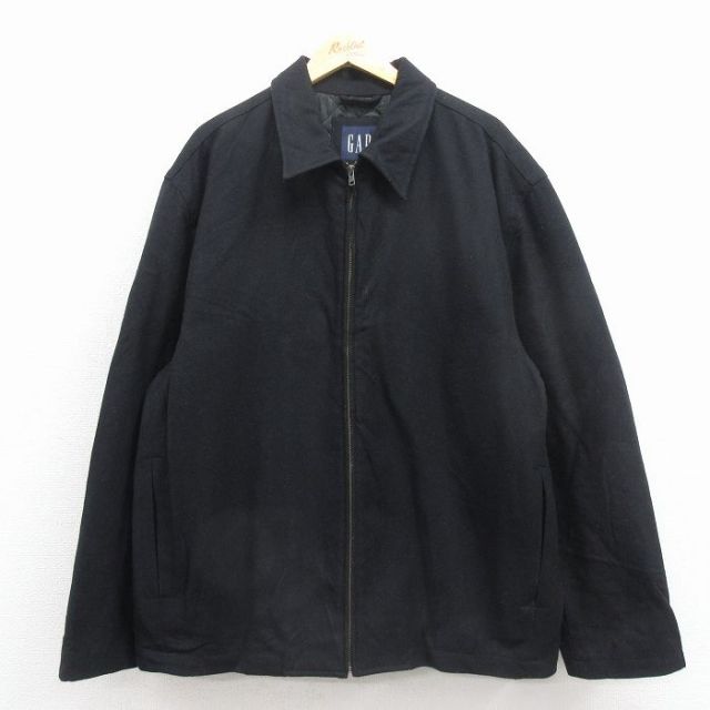 ギャップ 00s ジャケット 内側キルティング ブラック XL | 古着