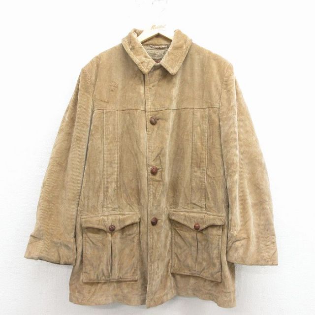 古着通販 XL☆古着 長袖 ビンテージ ダウン ジャケット メンズ 40年代
