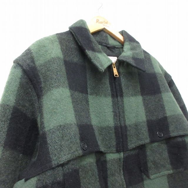 古着通販 XL☆古着 ウールリッチ 長袖 ウール ジャケット メンズ 00